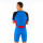 Thoni Mara Aero Triathlon Einteiler mit kurzem Arm Blau-Schwarz M