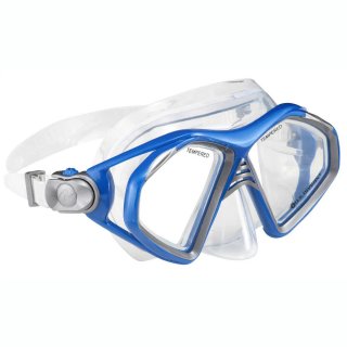 Aqualung Tauchmaske ADMIRAL Blau mit Sicherheitsglas